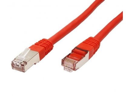 Patch kabel SFTP CAT6A, 5m - červený