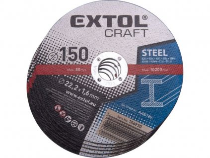 Kotouče řezné na kov, 5ks, 150x1,6x22,2mm EXTOL CRAFT,106930