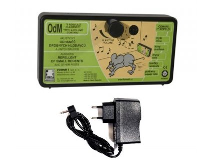 Odpudzovač myší a kún FORMAT OdM regulovateľný, sada plašič + adapter