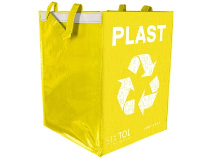 Taška na tříděný odpad SORT EASY PLASTIC, 30x30x40cm, 36l SIXTOL