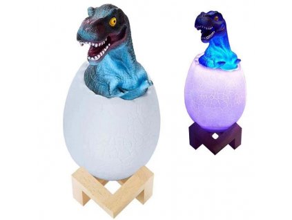 Dinosauří vejce noční světlo RGB LED