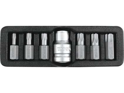 Sada bitů 7 ks TORX s otvorem