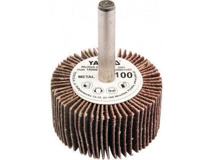 Kotouč lamelový radiální 40x20  P-60 s hřídelí 6 mm