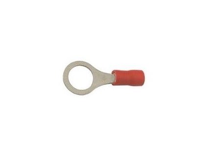Oko kabelové 8,4mm červené (RV 1,25-8)