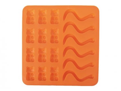 Forma na pečení ORION Figurky silikon oranžová