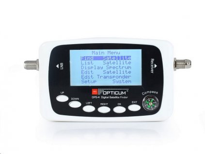 OPTICUM OPS-4 New Digital LCD vyhledávač družic DVB-S/S2