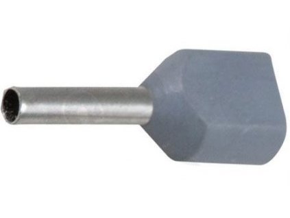 Dutinka pro dva kabely 0,75mm2 šedá (TE0,75-8)