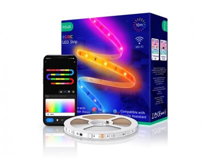 LED pásek NOUS F5 WiFi SMART RGB 24W 10m 12V 40LED/m IP44 Tuya