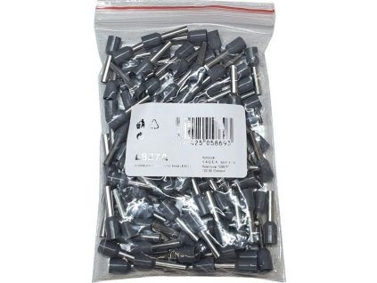 Dutinka pro kabel 4mm2 šedá (E4012), balení 100ks