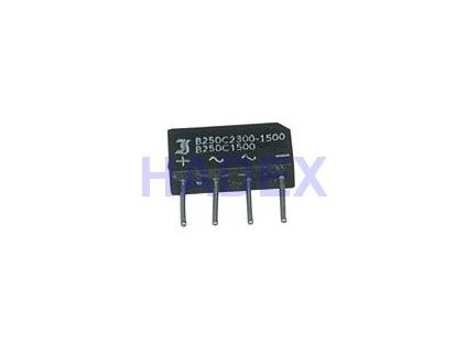 B250C4000 diodový můstek 250V~/4A drát. KBU4J