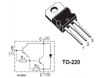BDW93C N darl. 100V/12A 80W TO220