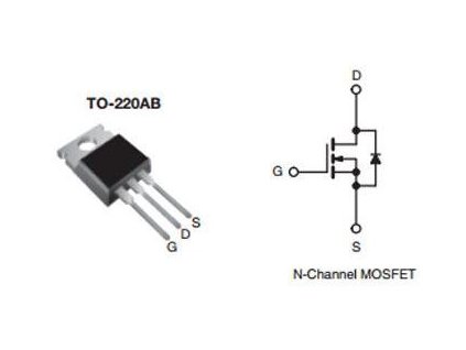 IRFBC40 N MOS 600V/6,2A 75W TO220