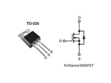 IRF740 N MOSFET 400V/10A 125W TO220