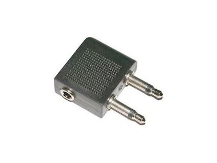 Redukce 2x JACK 3,5 mono konektor / JACK 3,5 stereo zdířka