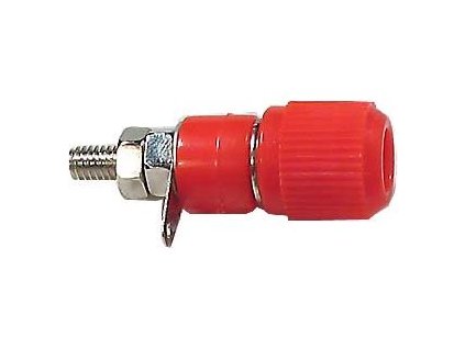 Svorka pro banánek 12x22mm, červená