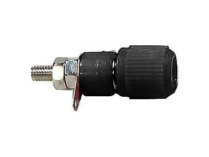 Svorka pro banánek 12x22mm,černá