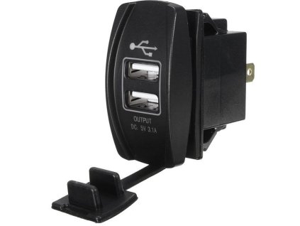 Napájecí zdířka 2x USB - typ Carling
