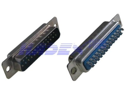 D-SUB 25pin, konektor přímý