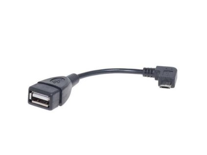 Redukce USB micro úhlový / USB (A) 2.0 OTG CL-61