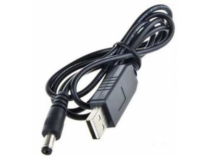 Redukce, step-up měnič USB 5V / DC5,5x2,1mm 12V/1A