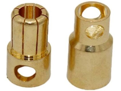 Banánek a zdířka 8mm, neizolovány /pružinový konektor/