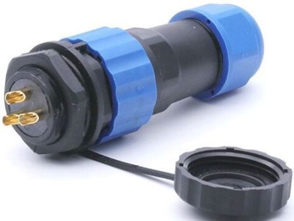 Konektor a zdířka SP/SD20-3P vodotěsný na kabel a panel