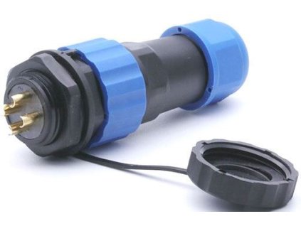Konektor a zdířka SP/SD20-4P vodotěsný na kabel a panel