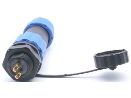 Konektor a zdířka SP/SD13-2P vodotěsný na kabel a panel