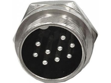 GX20 konektor 9p panelový