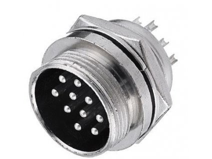 GX20 konektor 10p panelový