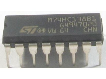 74AHC138, dekodér 1 z 8, demultiplexer DIL16 /M74HC138,74138/