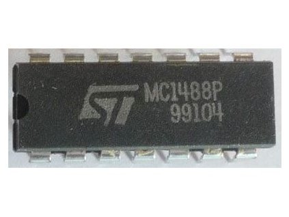 MC1488P - linkový vysílač RS232, DIL14
