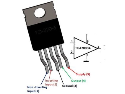 TDA2003 NF zesilovač 12W pentawat /china/