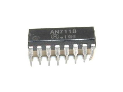 AN7118 - nf zesilovač 2x0,13W, DIP16