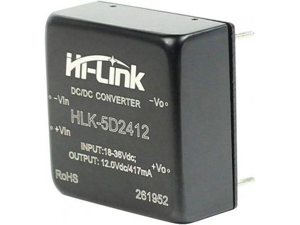 Spínaný zdroj Hi-Link DC-DC HLK-5D2412 24VDC/12VDC 417mA