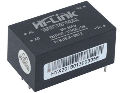 Spínaný zdroj Hi-Link HLK-5M12 5W 12V/0,42A