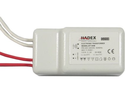Elektronický transformátor ET-50 12V AC, pro osvětlení