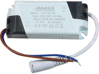 Zdroj-LED driver 15-18W, 230V/45-54V/300mA pro podhled.světla M119-20