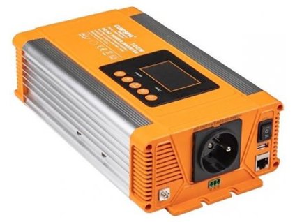 Měnič napětí 12V/230V 700W,CARSPA PX700, čistá sinus.D.O.drátové