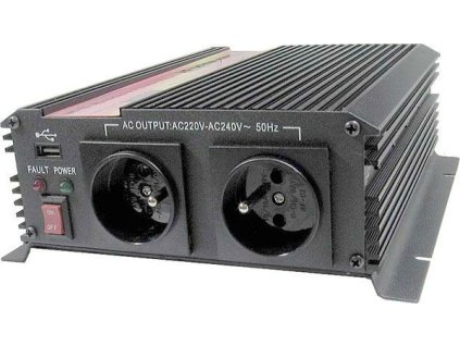 Měnič napětí 12V/230V 1000W, CARSPA CAR 1KU modifikovaná sinusovka