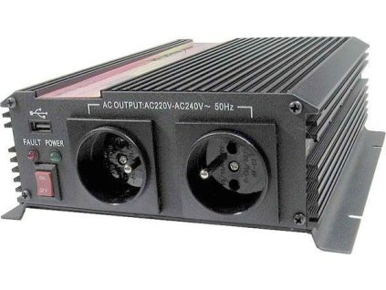 Měnič napětí 12V/230V 1200W, CARSPA CAR 1.2K modifikovaná sinusovka