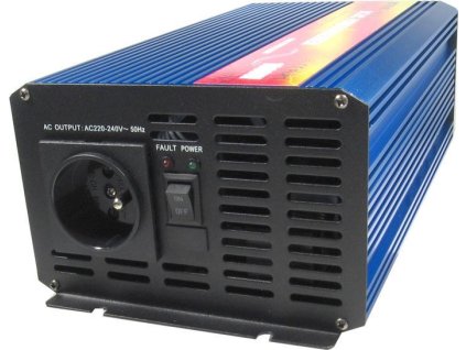 Měnič napětí 24V/230V 1000W, CARSPA P1000, čistá sinusovka