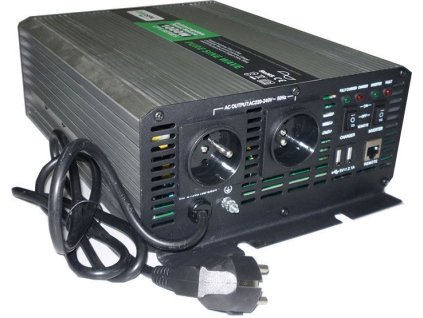 Měnič napětí+UPS 12V/230V/1000W, CARSPA CPS1000, čistá sinusovka