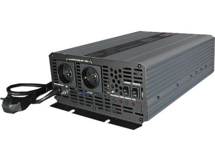 Měnič napětí+UPS 12V/230V/2000W, CARSPA CPS2000, čistá sinusovka