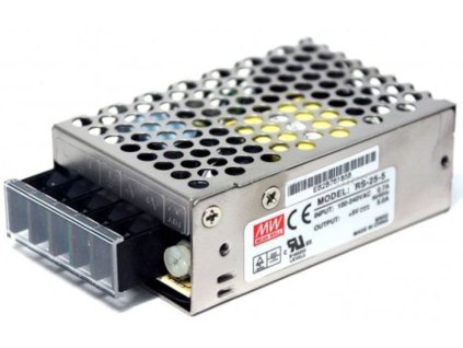 Průmyslový zdroj Mean Well RS-25-5, 5V=/25W spínaný