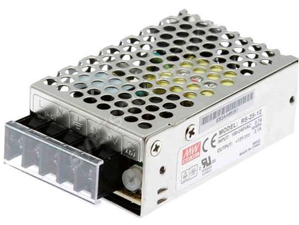 Průmyslový zdroj Mean Well RS-25-12, 12V=/25W spínaný