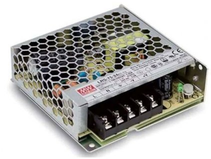 Průmyslový zdroj Mean Well LRS-75-24, 24V=/75W spínaný