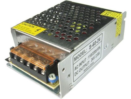 Průmyslový zdroj S-60-24, 24V=/60W spínaný