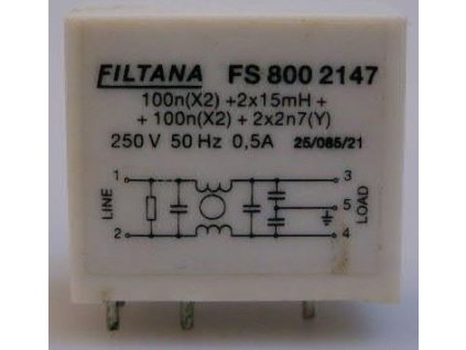 Odrušovací filtr FS 800 2147, 250V/0,5A