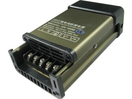 Průmyslový zdroj 100W 12V, krytí IP40